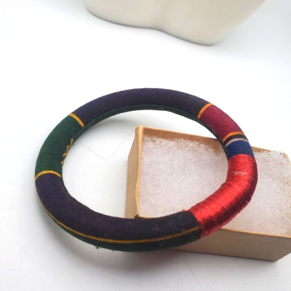 Joker velvet‎ thread bracelet tri colored bangle